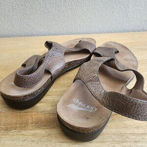 Dansko Shoes Womens Size 41 Brown Leather Sandals Comfort Walking Orthopedic